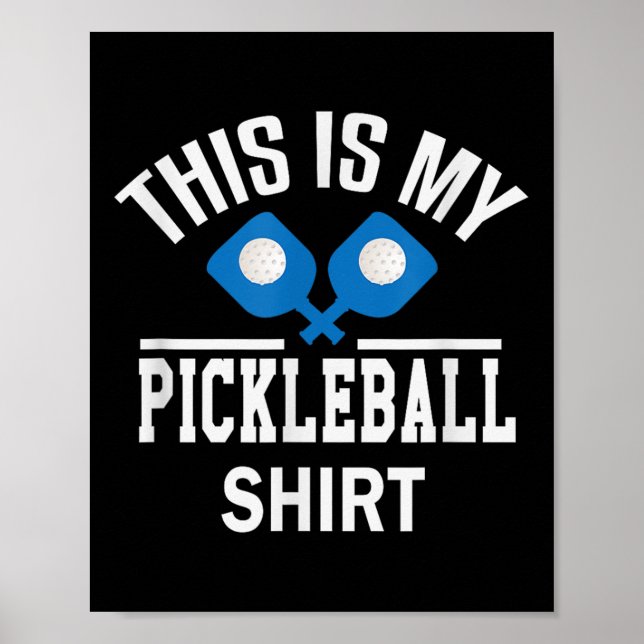 Pickleball - Dinker Badminton Tennis Pickleball Pr Poster (Framsidan)