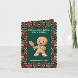 Pickleball 🎄 Dinking Delight Helgkort