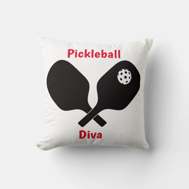 Pickleball Diva  Kudde (Framsida)