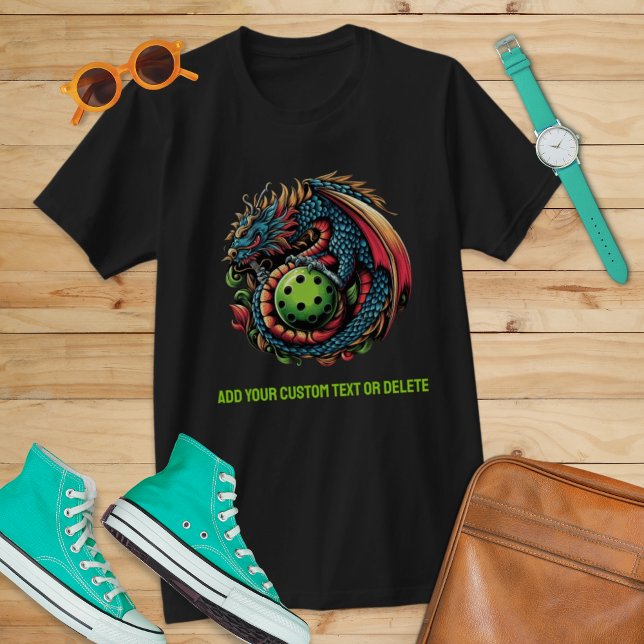 Pickleball Dragon för Paddleball Players bästa gåv T Shirt (Skapare uppladdad)