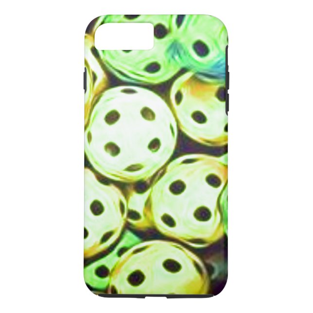 Pickleball Dream Gult och Grönt Bollar Case-Mate iPhone Skal (Baksida)