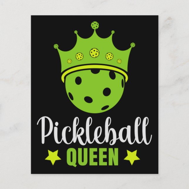 Pickleball Drottning Rolig Pickle Ball Drottning  (Framsida)