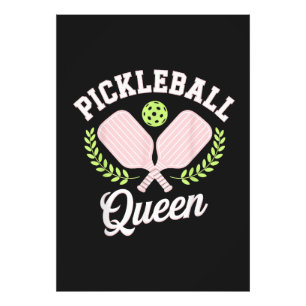 Pickleball Drottning Rolig Pickleball Spelare Fototryck
