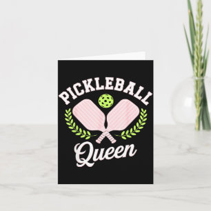Pickleball-drottning rolig pickleball-spelare kort