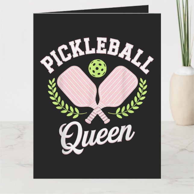 Pickleball Drottning Rolig Pickleball Spelare Kort (Framsida)