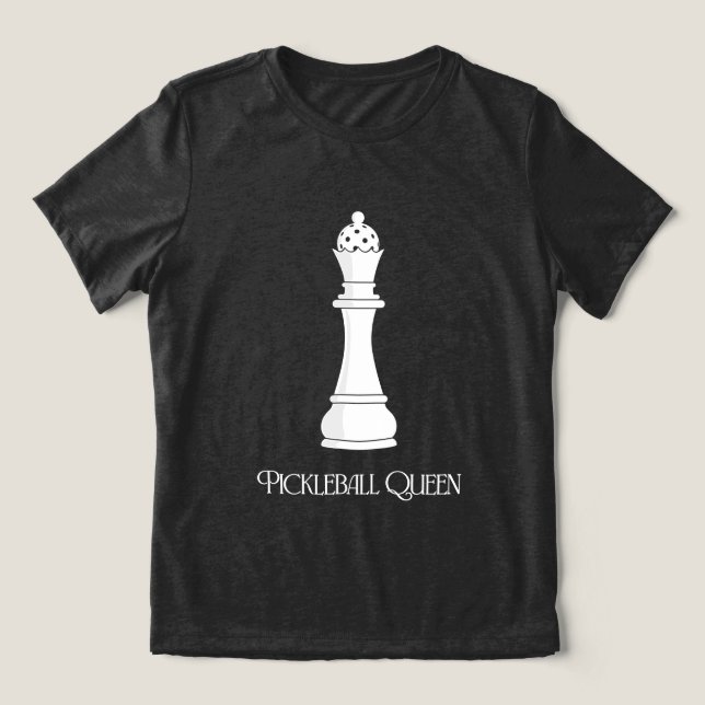 Pickleball Drottning T Shirt (Design Framsida)