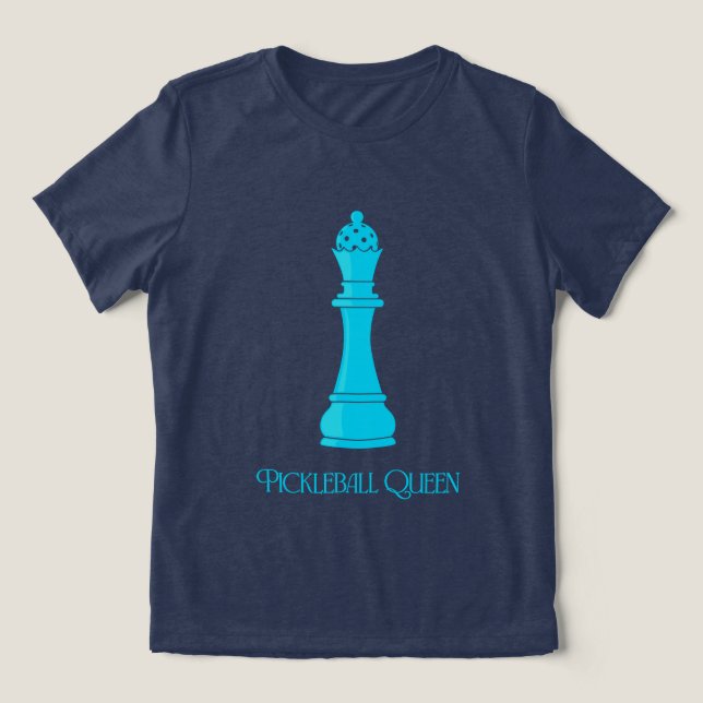 Pickleball Drottning T Shirt (Design Framsida)