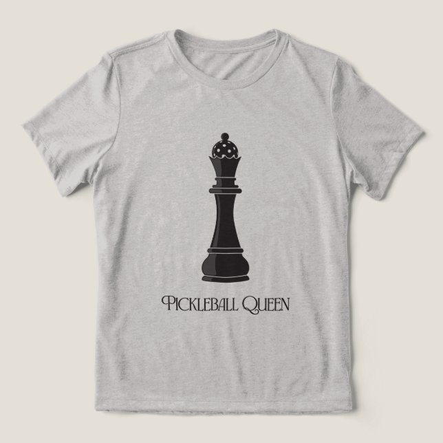 Pickleball Drottning T Shirt (Design Framsida)