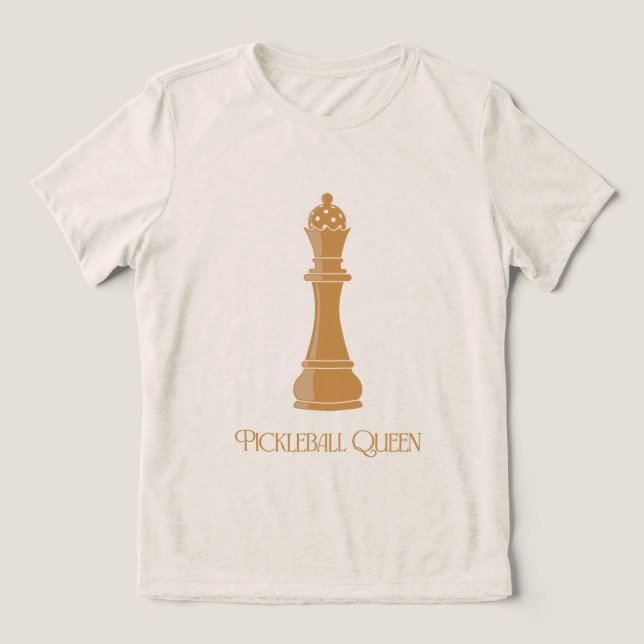 Pickleball Drottning T Shirt (Design Framsida)