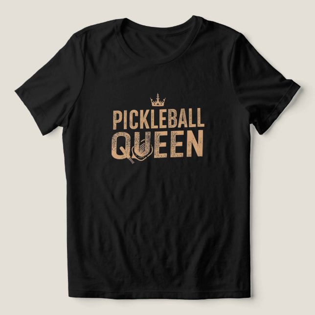 Pickleball Drottning Tröja 👑🏓 | Söt Pickleball S (Design Framsida)