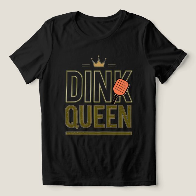 Pickleball Drottning Tröja 👑🏓 | Söt Pickleball T (Design Framsida)