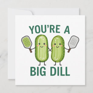 Pickleball du är en stor docka kort