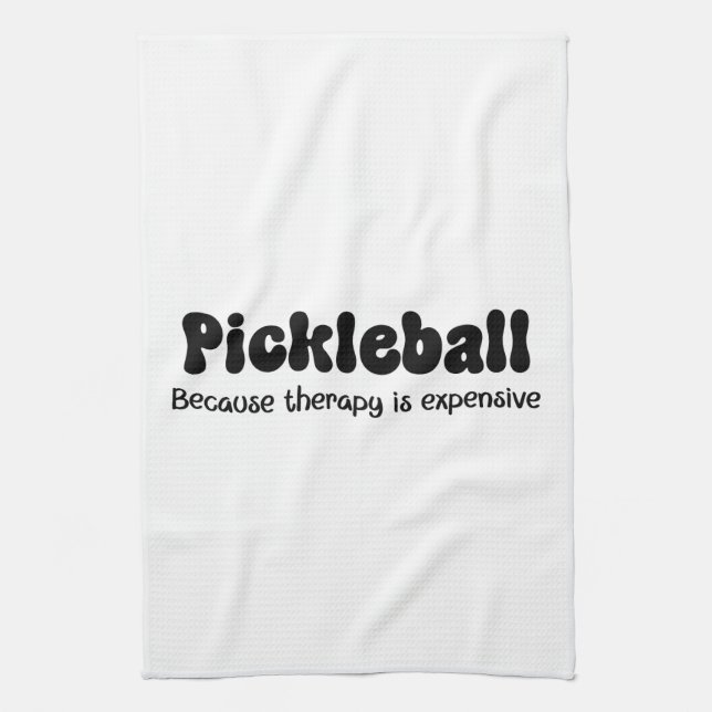 Pickleball eftersom behandlingen är kostsam - Lust Kökshandduk (Vertikal)
