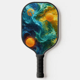 Pickleball Energy Swirl - Abstrakt Rörelse Poster