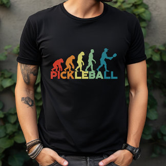 Pickleball Evolution Rolig Anpassad Namn eller Tex T Shirt