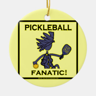 Pickleball Fanatic Gifts & T Shirts Julgransprydnad Keramik