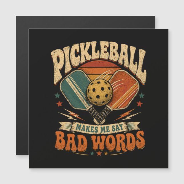 Pickleball Får Mig Att Svära (Fram/baksida)