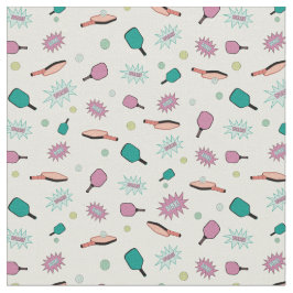 Pickleball! Färgfull Mönster Tyg