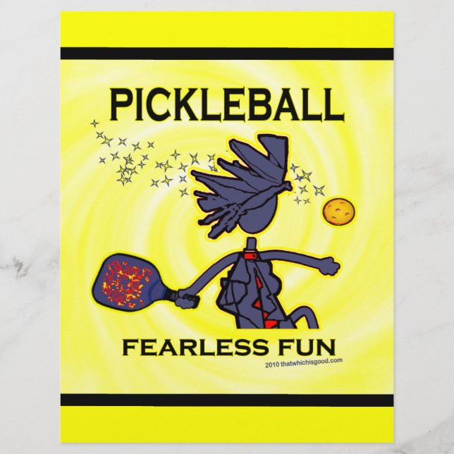 Pickleball Fearless-Roligt Reklamblad (Framsidan)