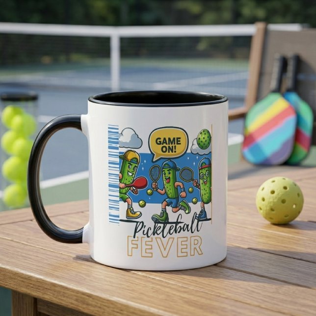 Pickleball-fest: Game On! Pickleball-feber Mugg (Skapare uppladdad)