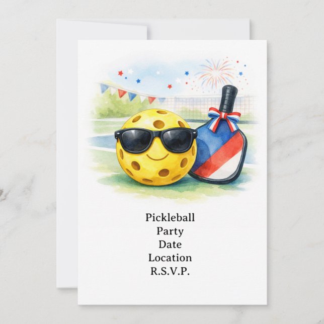 Pickleball-fest Invitation Inbjudningar (Framsida)