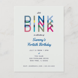 Pickleball-fest Sports Låt oss dinka Party-inbjuda Vykort