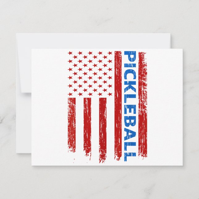 Pickleball Flagga - spela Paddleball Pickleball Am Spara Datumet (Framsida)