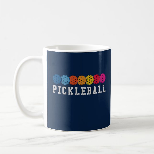 Pickleball Fläkt bästa gåva till sport Älskare Kaffemugg (Vänster)