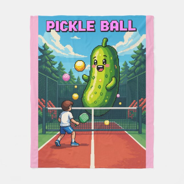 Pickleball Fleecefilt (Framsidan)