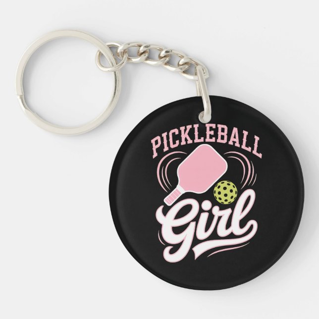 Pickleball Flicka Spelare (Framsidan)