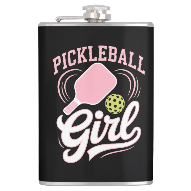Pickleball Flicka Spelare Fickplunta (Framsidan)