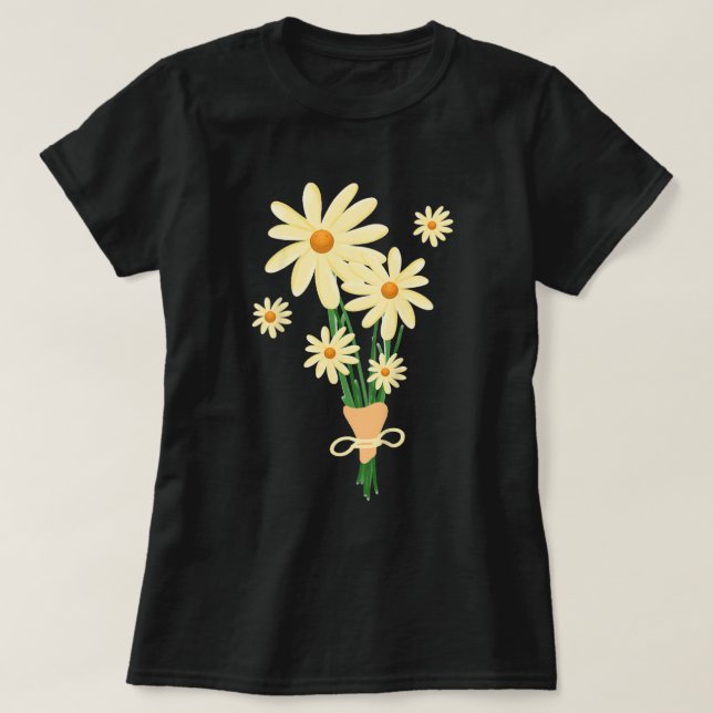 Pickleball Flower Bouquet P T Shirt (Design framsida)