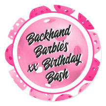 Pickleball Födelsedagsfest Rosa White Personlig