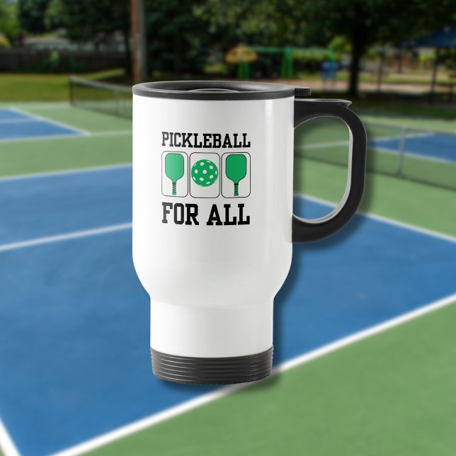 Pickleball För Alla Paddlar och Boll Grön Resemugg (Skapare uppladdad)