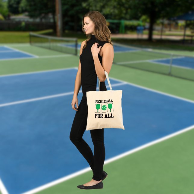 Pickleball För Alla Paddlar och Boll Grön Tygkasse (Skapare uppladdad)