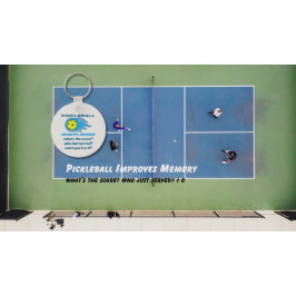 Pickleball förbättrar minnesfunktionen nyckelring
