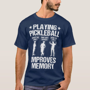 Pickleball förbättrar minnet Funny Picklebal T Shirt