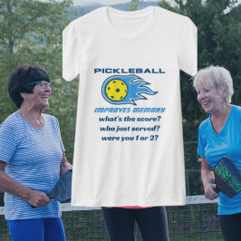 Pickleball förbättrar minnet Lustigt T-Shirt