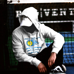 Pickleball Förbättrar Minnet Rolig Herrtröja Hoodie