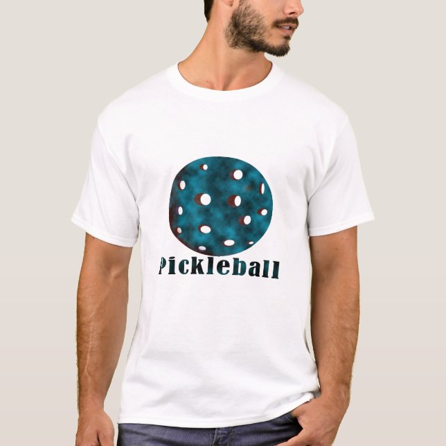 pickleball fördunklad boll .png för blåtttext n t-shirt (Framsida)