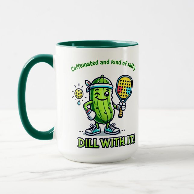 Pickleball Funny Coffee Mug Drinkware Kitchen Mugg (Vänster)