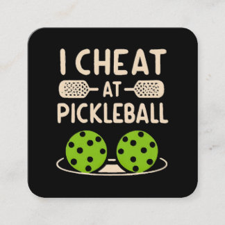 Pickleball Funny Fyrkantigt Visitkort