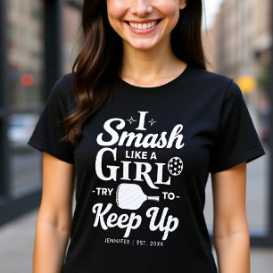 Pickleball Funny Gift för hennes Cute Personlig T Shirt