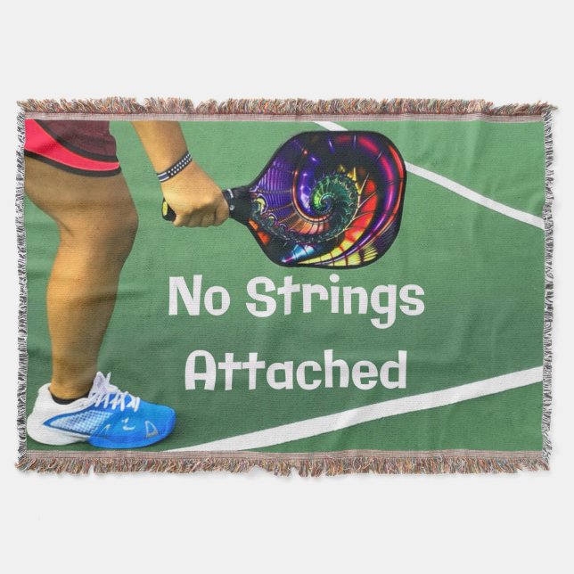 Pickleball funny inga strängar anslutna filt (Framsidan)