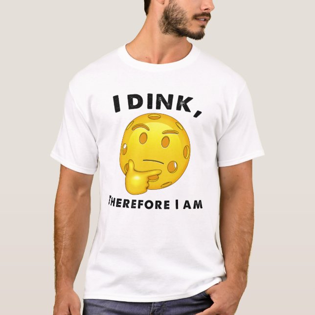 Pickleball funny jag Dink Därför är jag T Shirt (Framsida)