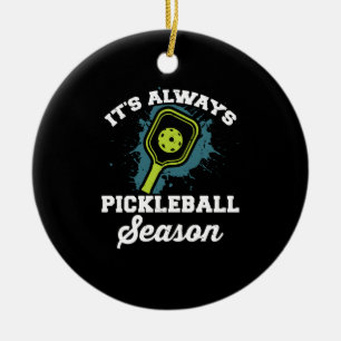Pickleball Funny Pickleball-gåvor Julgransprydnad Keramik