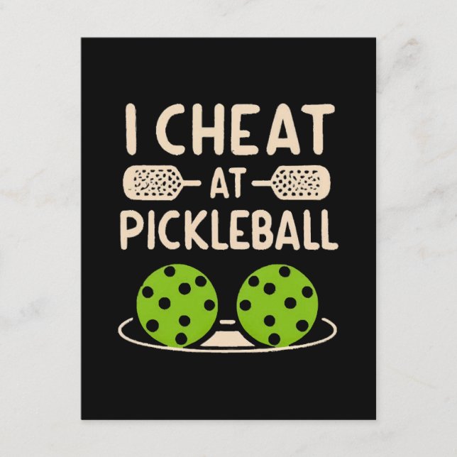 Pickleball Funny Tilläggskort (Framsida)