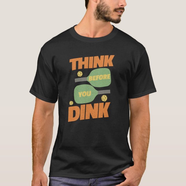 Pickleball Funny Vintage Dink T Shirt (Framsida)