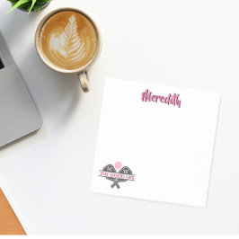 PIckleball Gal Bra Life Post-it Block
