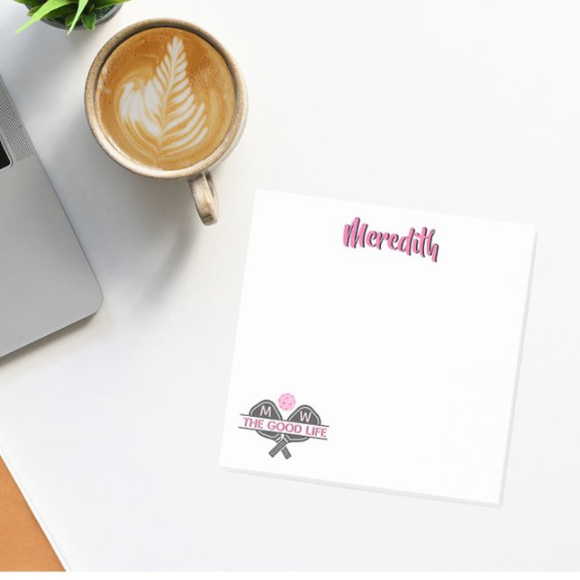 PIckleball Gal Bra Life Post-it Block (Skapare uppladdad)